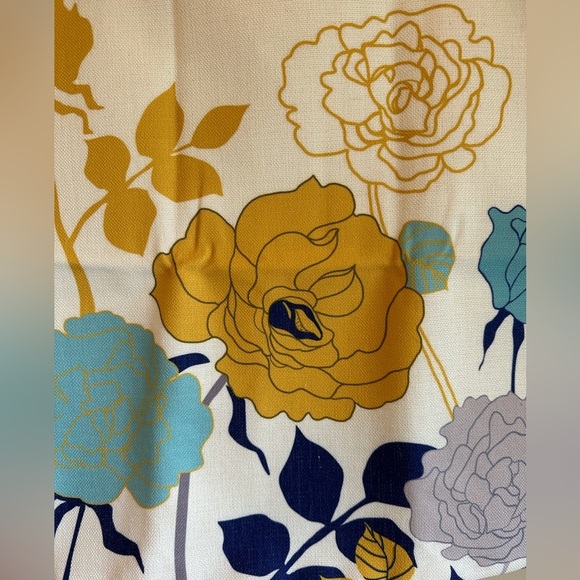 Floral Spring Summer Pillow Covers Approx 20”x20” Set Of 2 Zipper Closure New - Picture 3 of 9